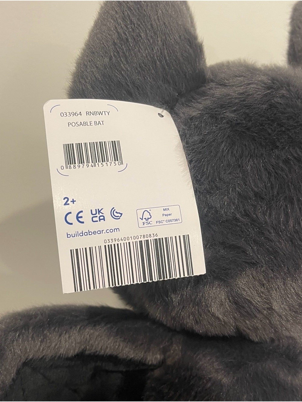 Posable Bat Stuffed Animal (READ DESCRIPTION) - Picture 6 of 7